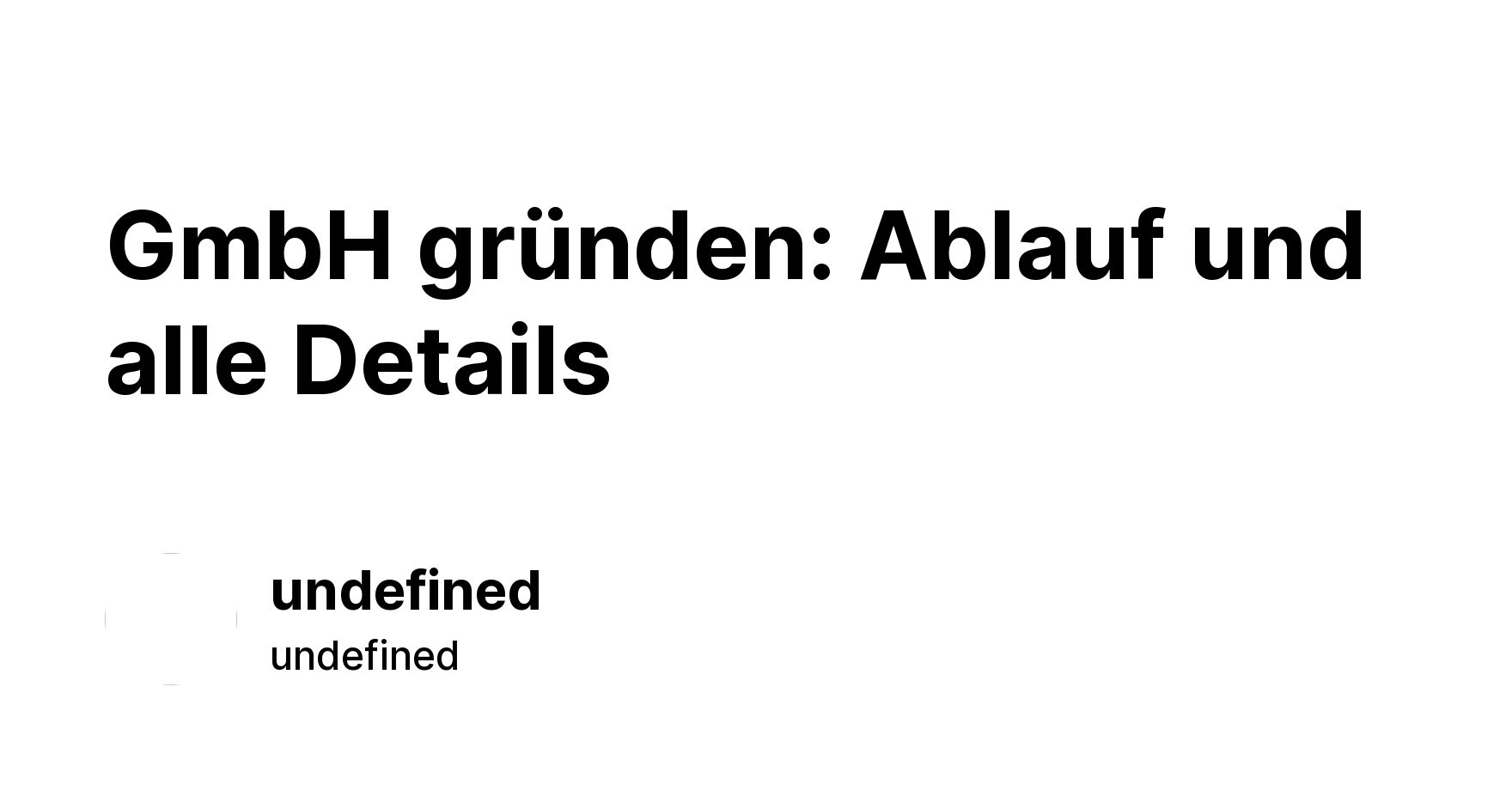Gmbh Gr Nden